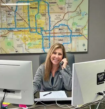 happy office staff ready to help